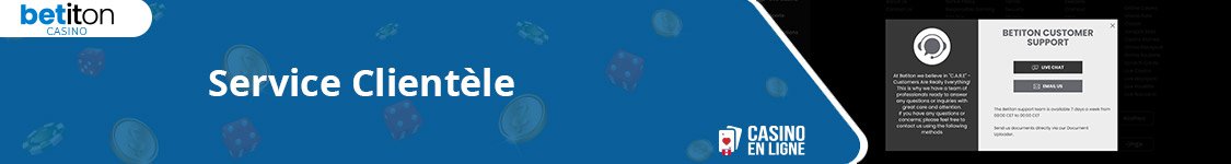 service client de betiton casino