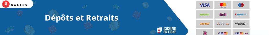 dépôts sur oxi casino